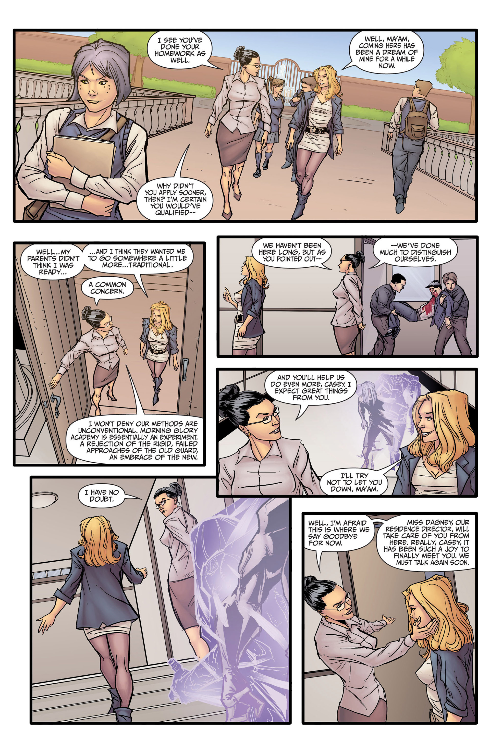 Read online Morning Glories comic -  Issue # _TPB 1 - 35