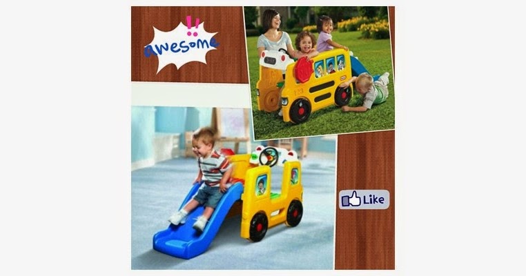 PZ031 - Little Tikes School Bus Activity Gym ~ Zaha Toys MainanSolo.Com