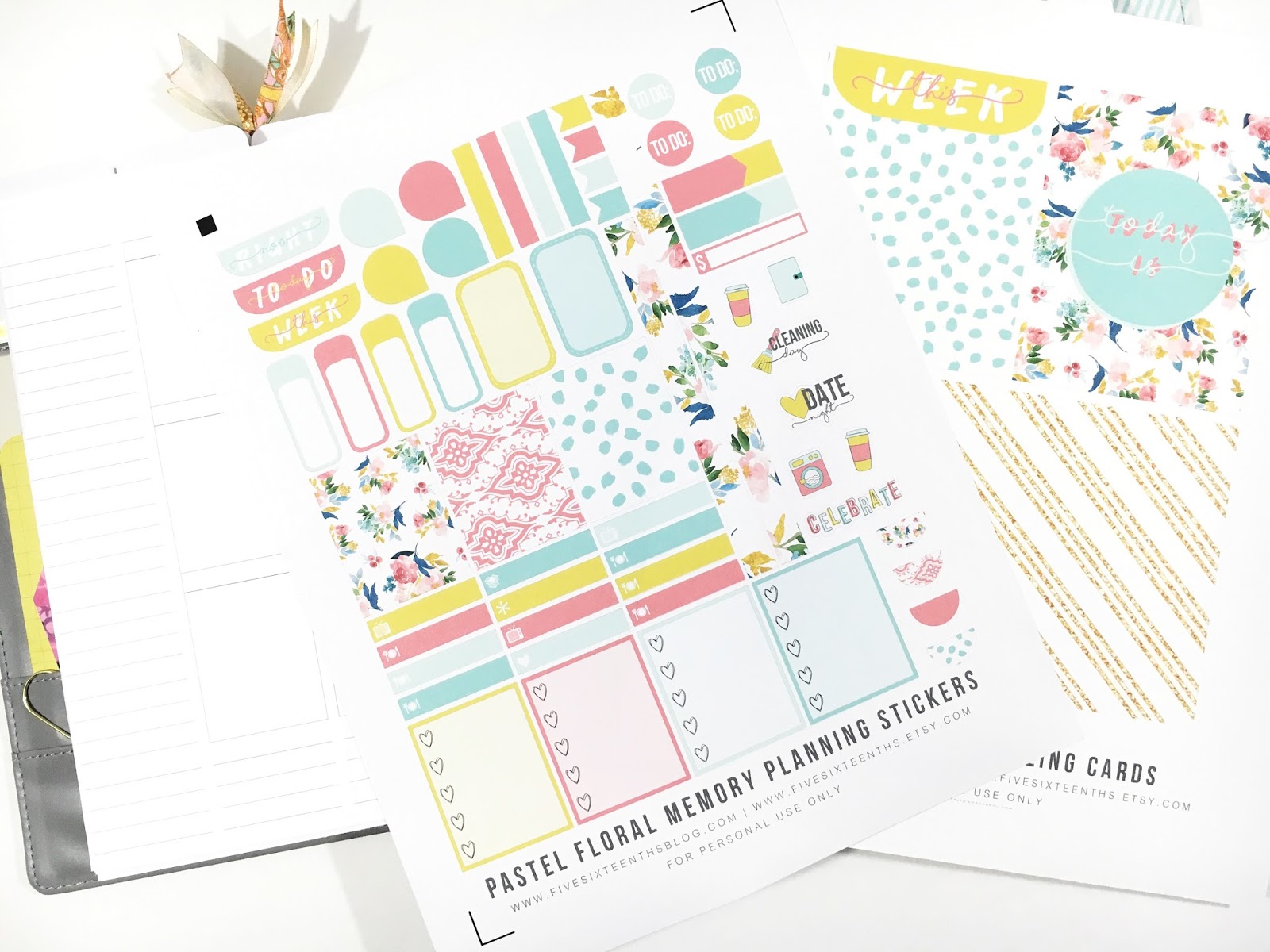 five sixteenths blog Free Printable Memory Planning Stickers