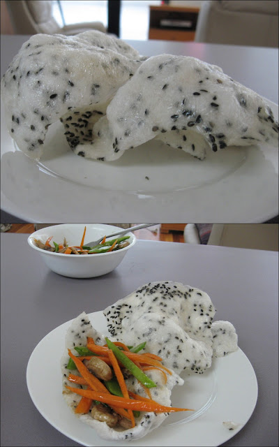 Anthea's eats: black sesame rice paper
