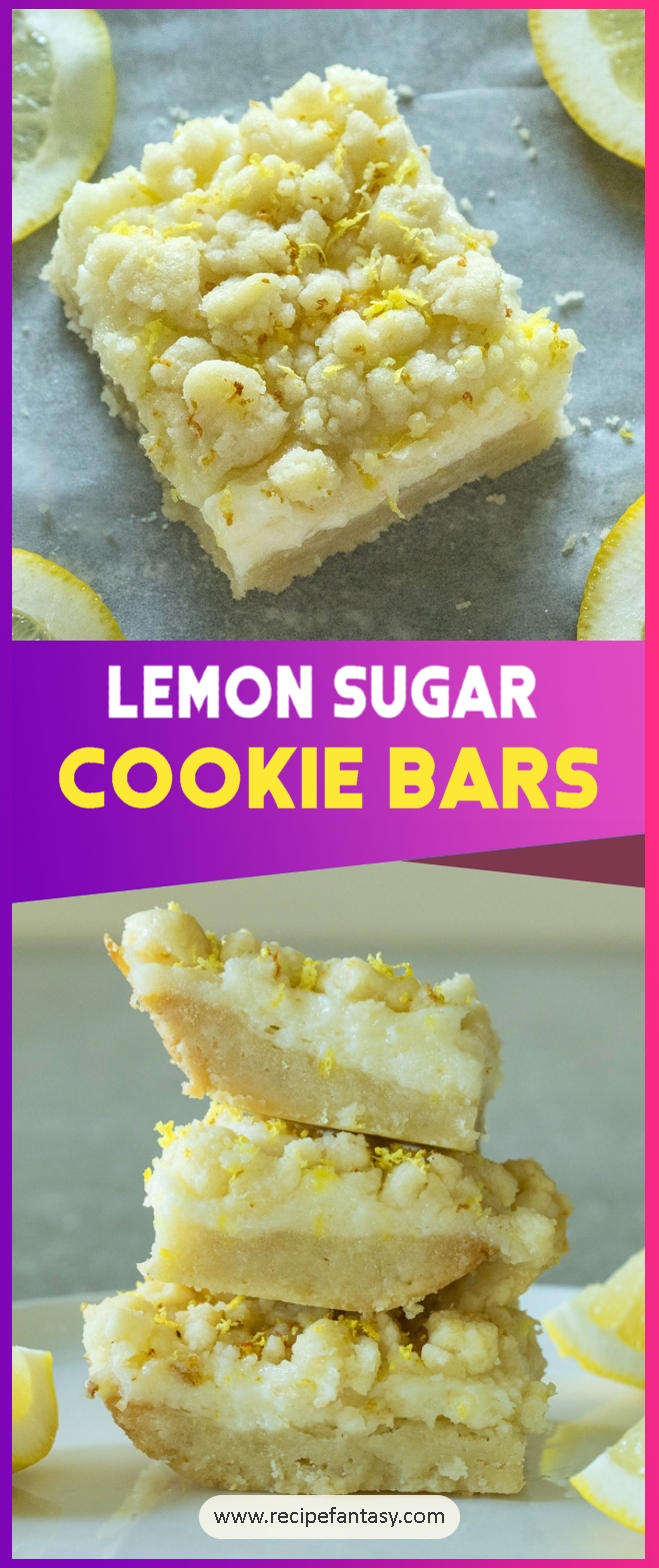 Lemon Sugar Cookie Bars Onionringandthings