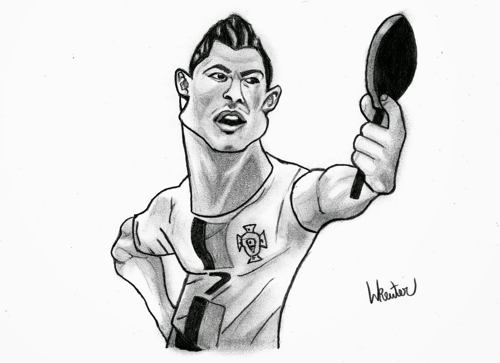 GuuhDesenhos Como desenhar Cristiano Ronaldo Como dibujar Cristiano