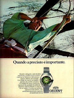 propaganda relógios Orient - 1974. anos 70.  1974. década de 70. os anos 70; propaganda na década de 70; Brazil in the 70s, história anos 70; Oswaldo Hernandez;