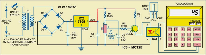 Infrared Object Counter Circuit Diagram | Super Circuit Diagram