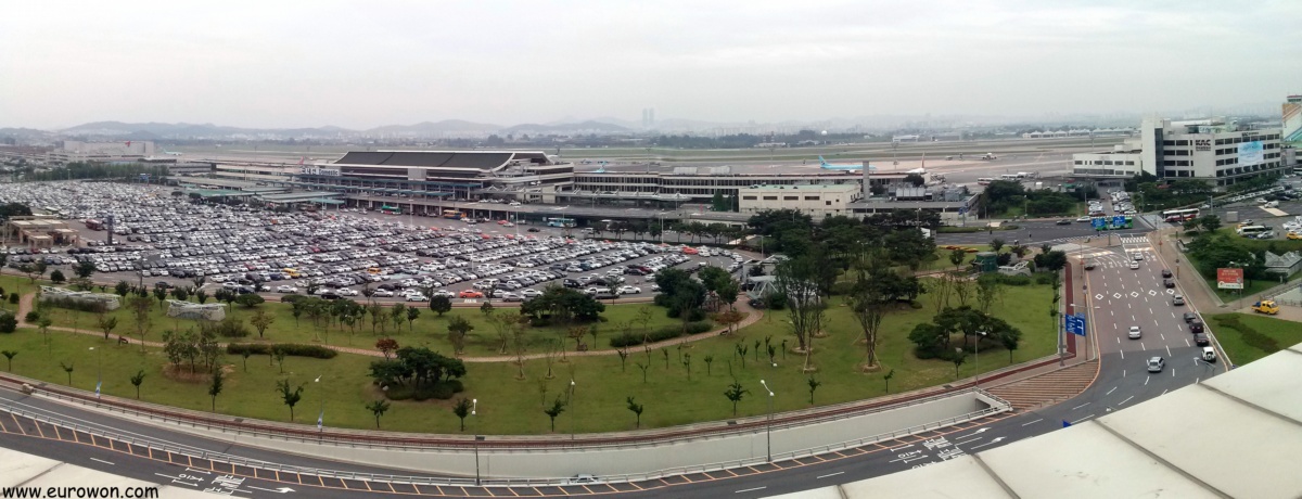 Vista panorámica desde el Aeropuerto Internacional de Gimpo