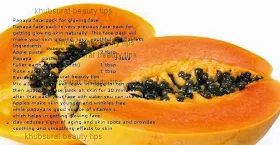 Face pack for glowing face