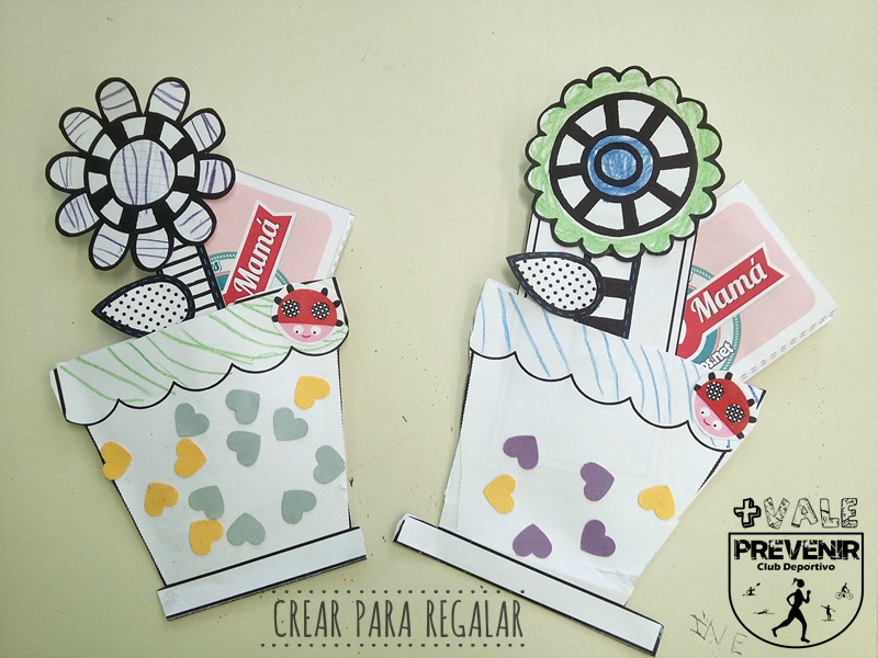 tarjeta maceta para mama