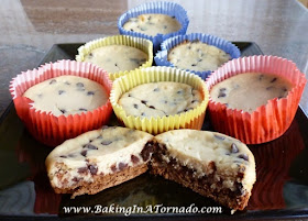 Chocolate Chip Cheesecake Cups  | www.BakingInATornado.com | #recipe