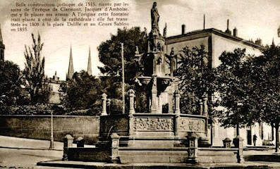 CPA Clermont-Ferrand, la fontaine d'Amboise.