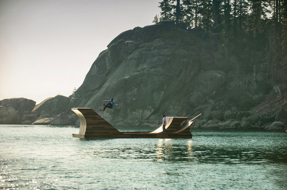build | floating skateboard ramp