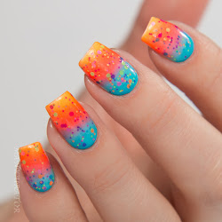 nail china glaze designs nails nights electric multicolored gradient swatch summer much multi classy stylish these couldn loved take them