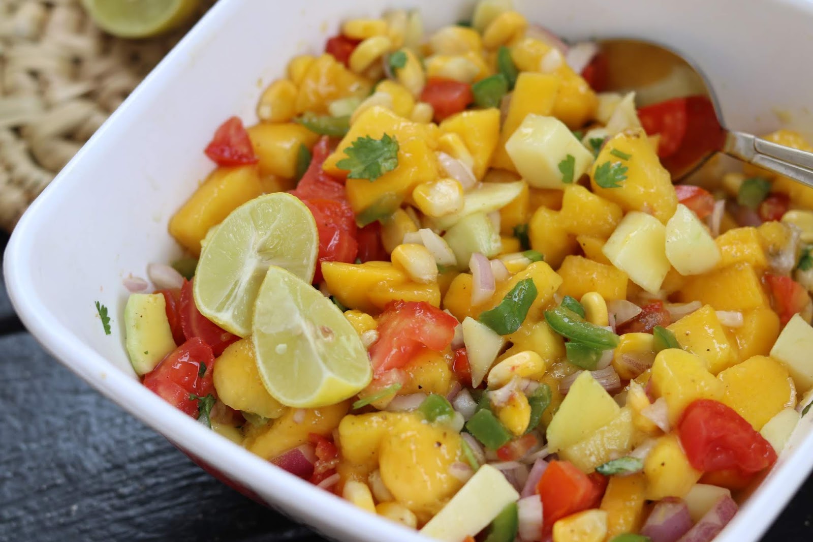 Mango Corn Salsa/ Mango Salad Recipe Healthy Kadai