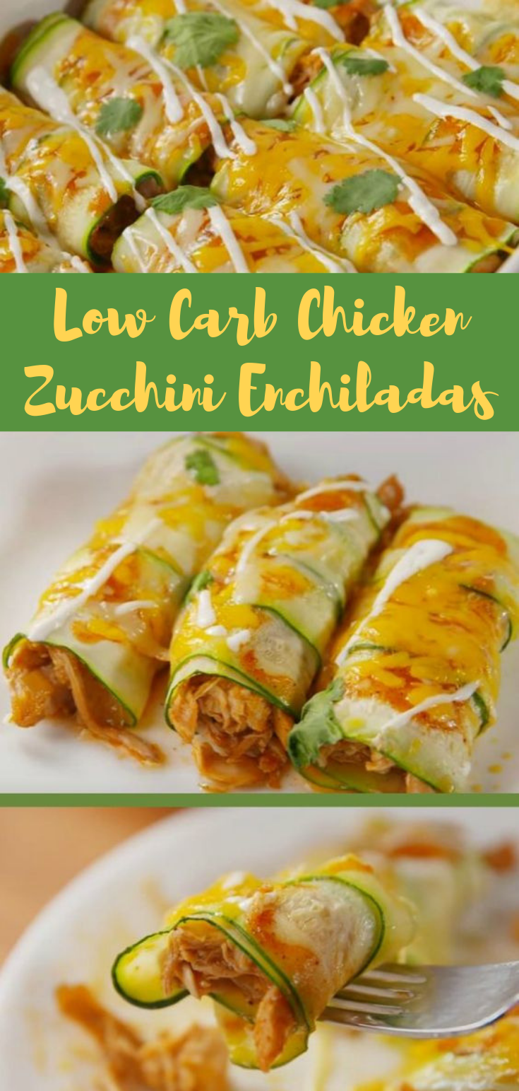 Chicken Zucchini Enchiladas – Low Carb Recipe #lowcarb #glutenfree Chicken Zucchini Enchiladas – Low Carb Recipe #lowcarb #glutenfree