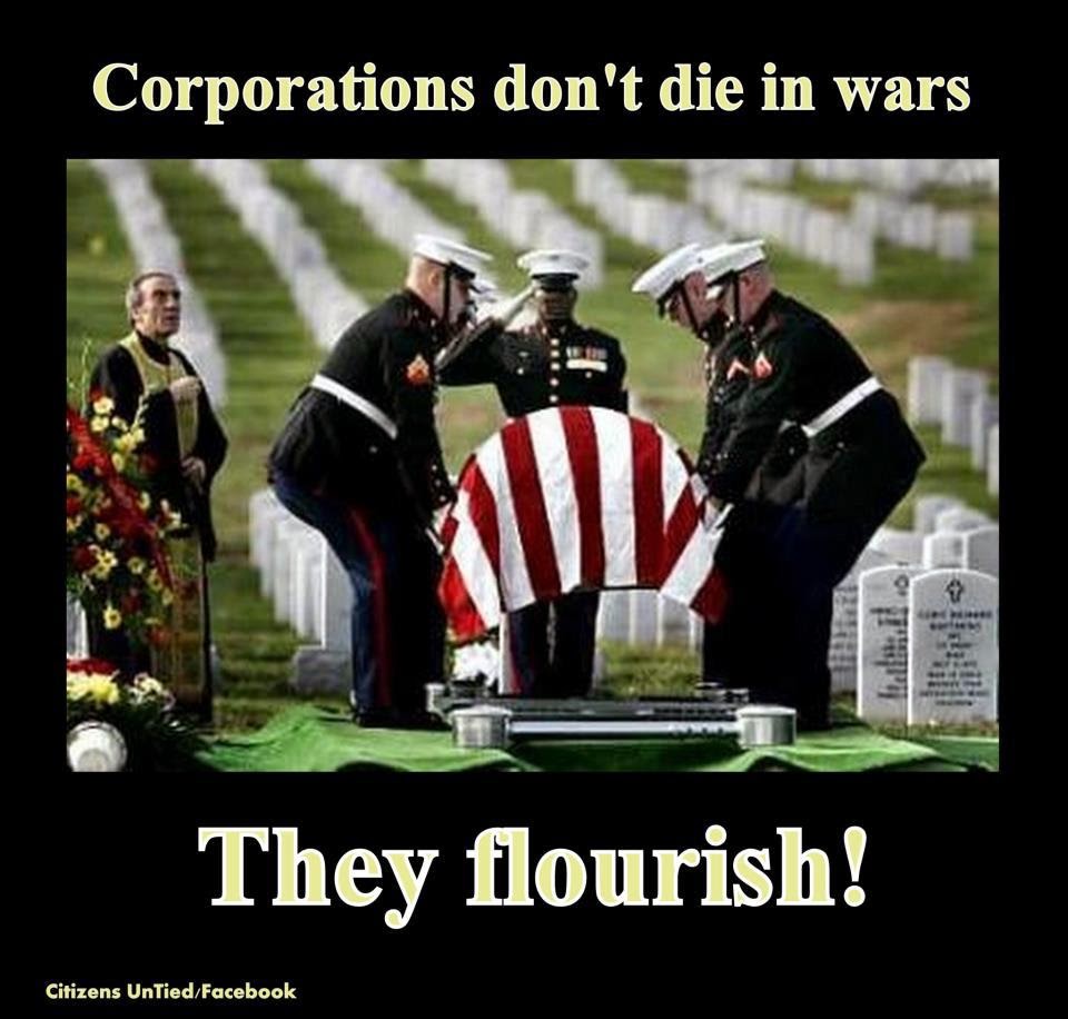 Corporations don't die in wars