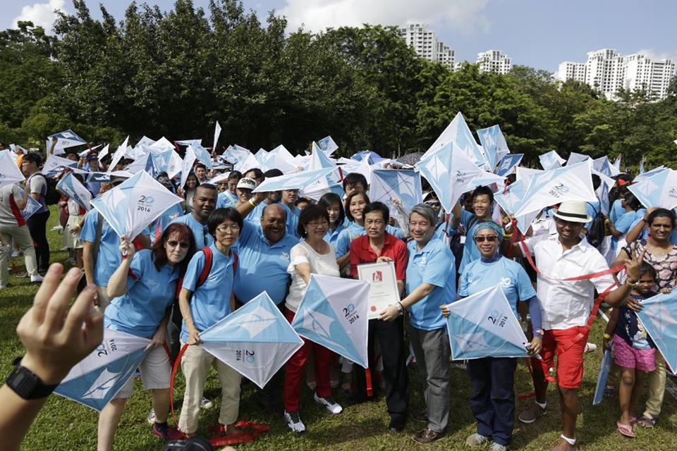 Singapore Kite Association MOST PEOPLE ASSEMBLING KITES TOGETHER