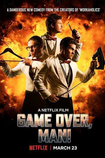 Game Over Man 2018 English Movie 720p WEBRip ESubs 800MB watch Online Download Full Movie 9xmovies word4ufree moviescounter bolly4u 300mb movie