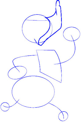 Tahap 3. Cara Mudah Menggambar Donald Bebek