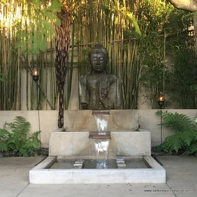 zen decor in courtyard at Tradewinds Carmel in Carmel, California