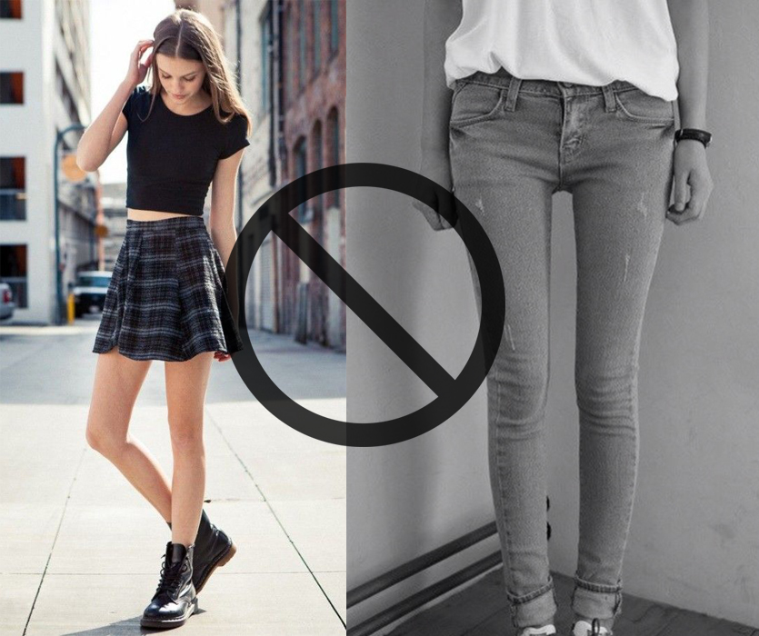 Muy Delgadas Faldas Para Piernas Flacas Vestidos Cortos Para