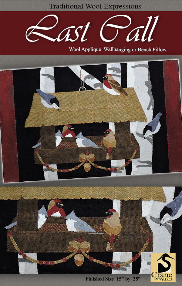 PRIMITIVE WOOL APPLIQUE PENNY RUG PATTERN ANTIQUE TRADITIONAL *NEW*