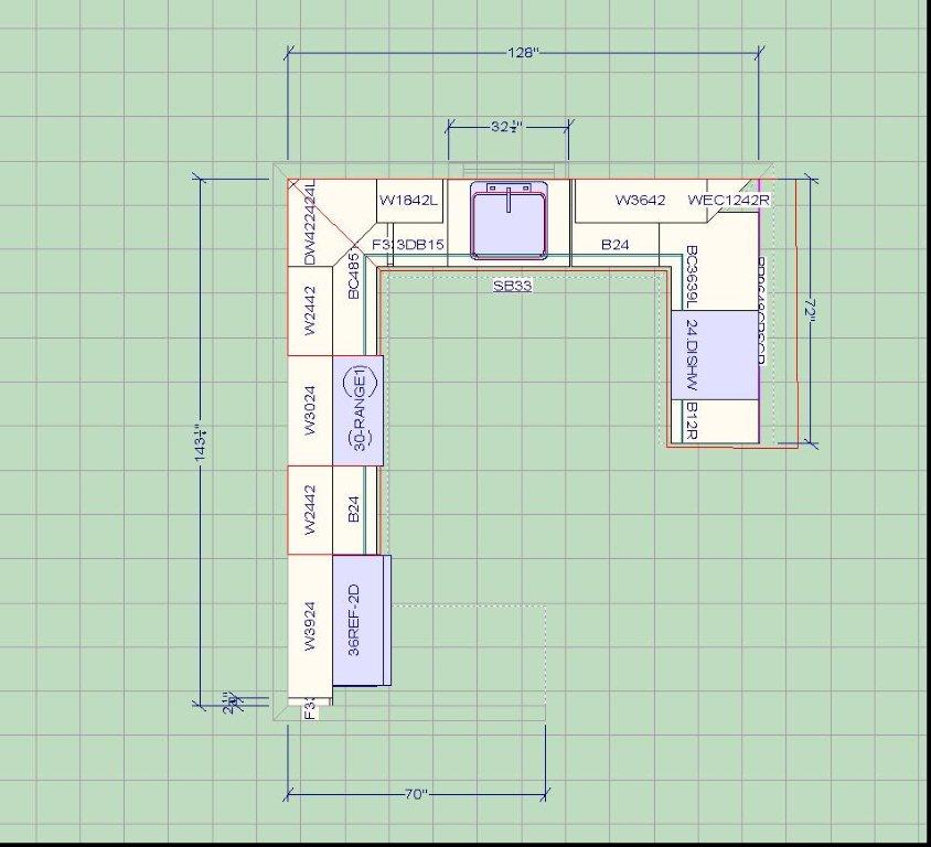 Modern Kitchen Layout Plan