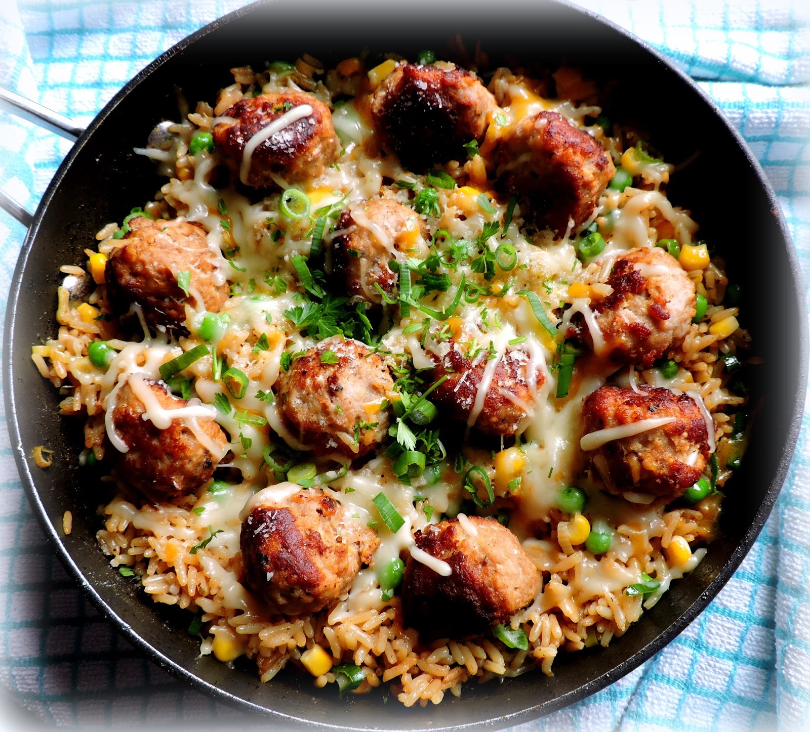 The English Kitchen Turkey Meatballs and Lemon Rice