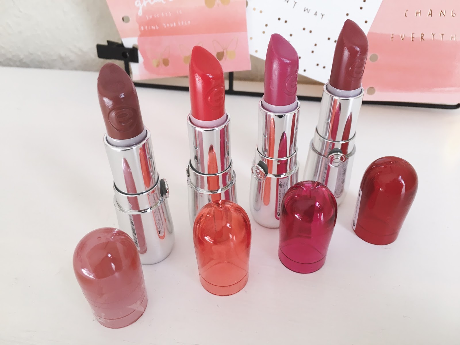 Essence Colour Up! Shine On! Lipsticks Review — Giselle Arianne