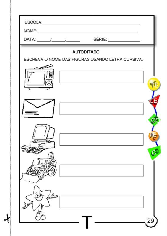 ENSINANDO E APRENDENDO COM A PROFª ANA ALICE ATIVIDADES COM A LETRA T ENSINANDO E APRENDENDO COM A PROFª ANA ALICE ATIVIDADES COM A LETRA T