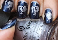 Bourjois 1 seconde silicone gel nail polish 16 Bleu Moonlight swatch and review