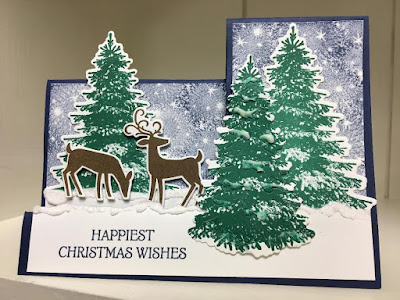 Stampin' Up!, Dashing Deer Bundle, Winter Woods Bundle, Bokeh Dots, www.stampingwithsusan.com