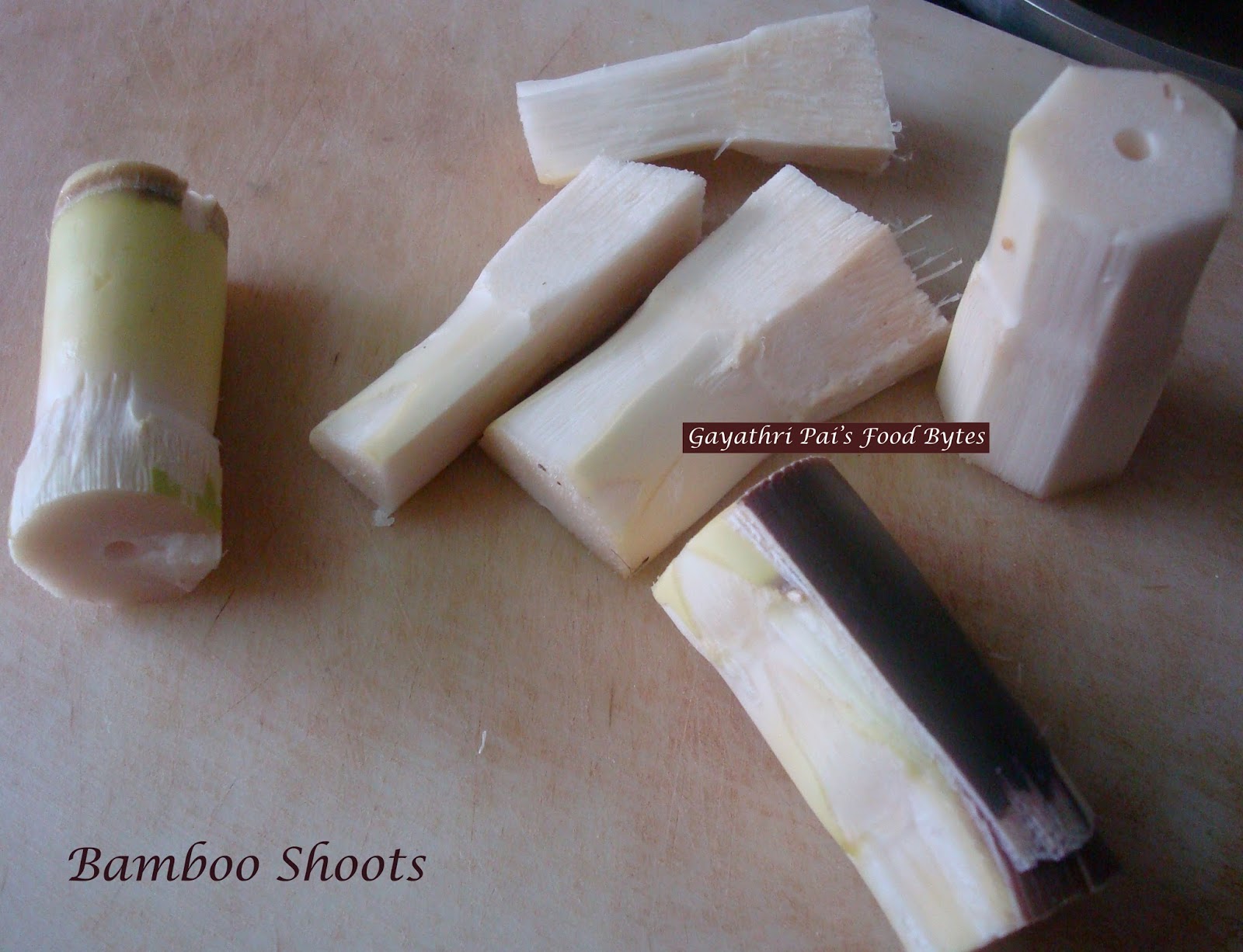 Gayathri Pai's Food Bytes All about Tender Edible Bamboo Shoots (Keerlu).