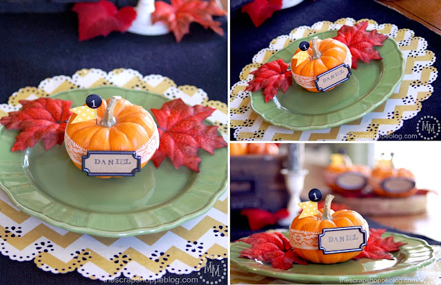 DIY Thanksgiving Pumpkin Place Setting