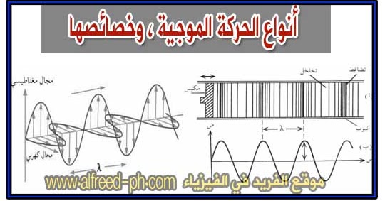 أنواع الحركة الموجية والموجات Types Of Wave Motion