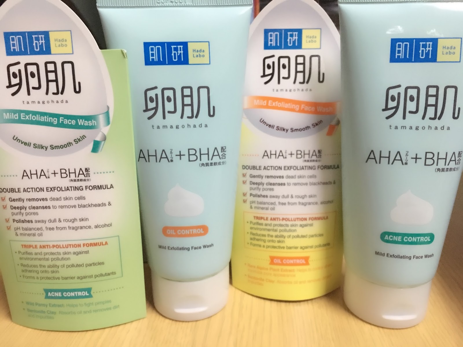 EVERGREEN LOVE HADA LABO'S All New AHA+BHA Face Wash To Combat Daily