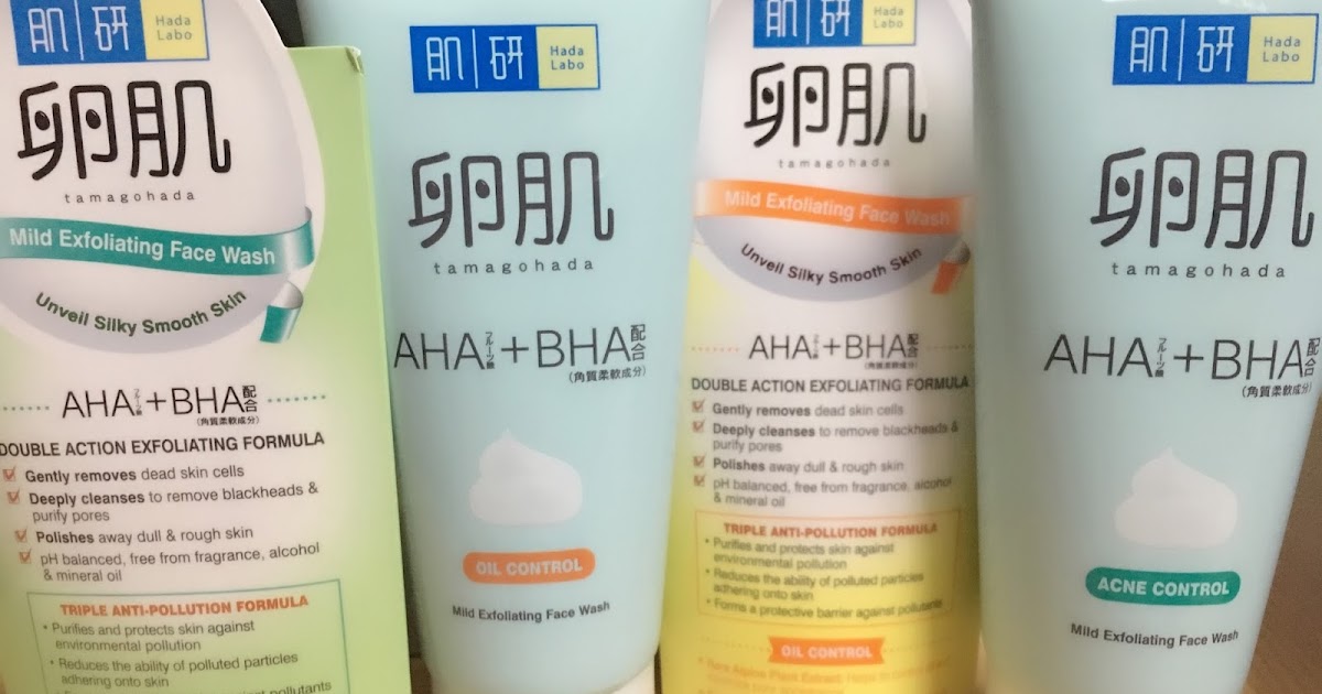 EVERGREEN LOVE HADA LABO'S All New AHA+BHA Face Wash To Combat Daily
