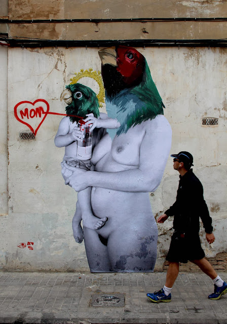 "Nativity" New Series Of Street Art Pieces By Spanish Artist VinZ in Valencia, Spain. 2