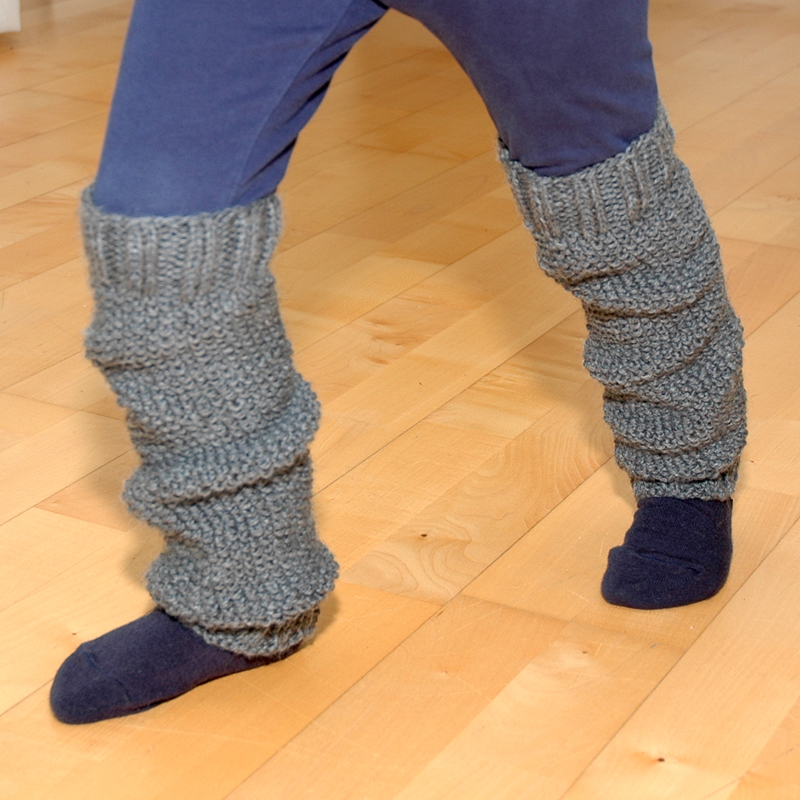 Denim-Leggvarmere
