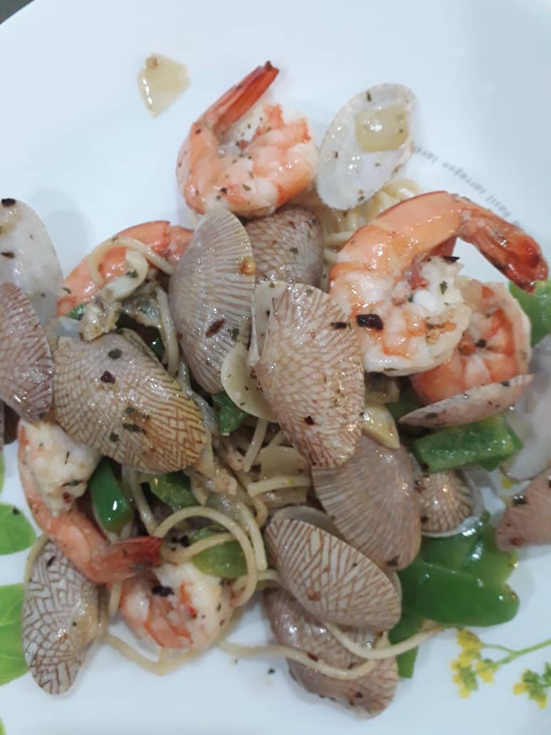 Resepi Spaghetti Seafood Aglio Olio Cerita Ceriti Ceritu