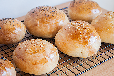Pan de Hamburguesa Casero