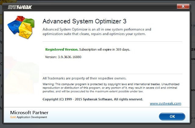 advanced system optimizer 3.9.3645 key