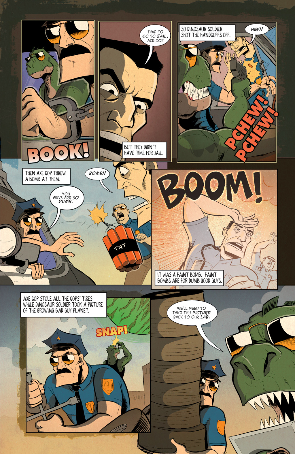 Read online Axe Cop: Bad Guy Earth comic -  Issue #1 - 7