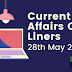 Current Affairs One-Liner: 28th May 2020