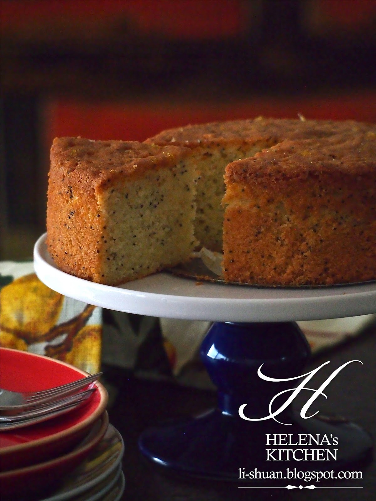 Helena's Kitchen 柠檬罌粟籽牛油蛋糕 （Lemon Poppy Seed Butter Cake）