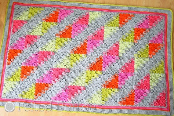 Puzzle Patch Blanket (crochet pattern by Susan Carlson of Felted Button)