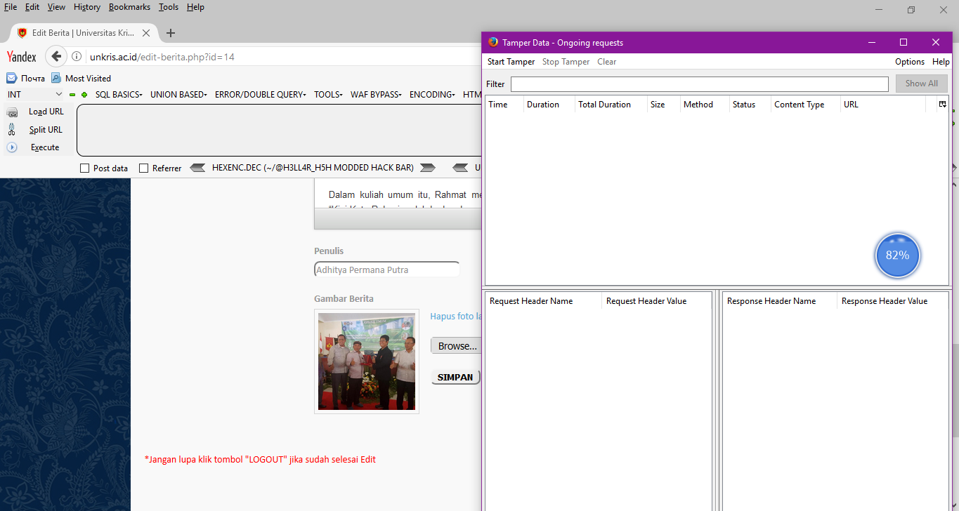 Begini Cara Upload Shell Dengan Teknik Tamper Data InzSec Blogs