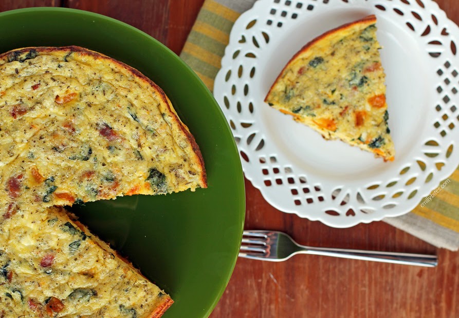 The Low Carb Diabetic Autumn Frittata with Butternut Squash and Spinach