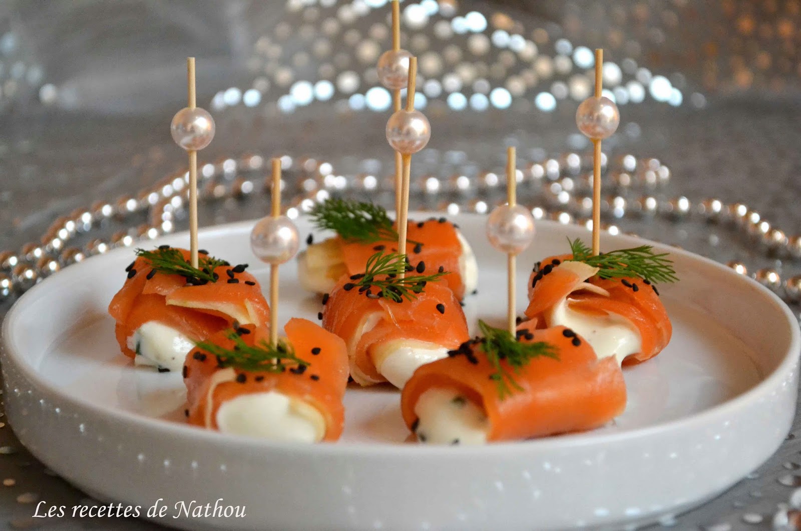 Roulades de saumon fumé, pomme et fromage frais | soto