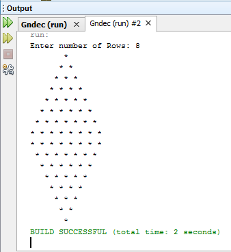 Diamond Pattern Java )- By Garvit Abbat - PROGRAMMING