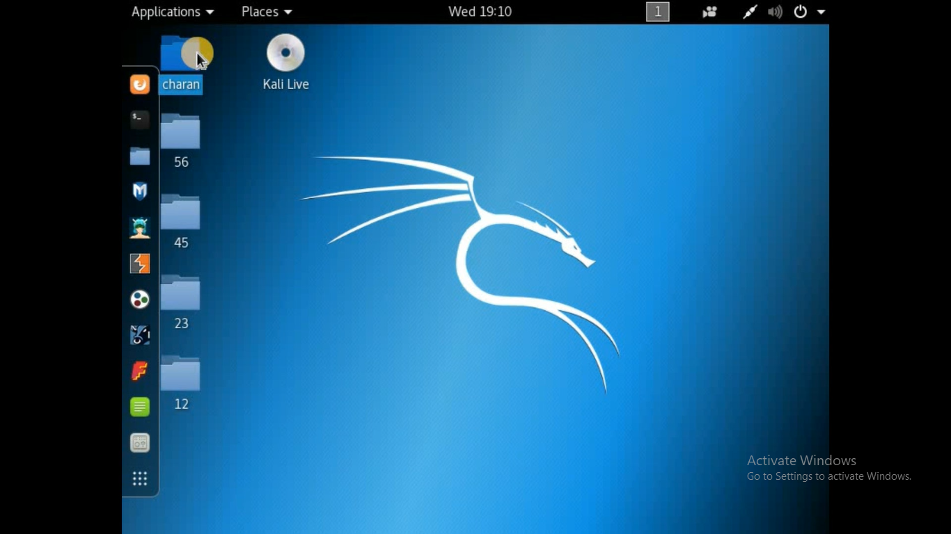 without terminal it is also very easy to create a folder in kali linux