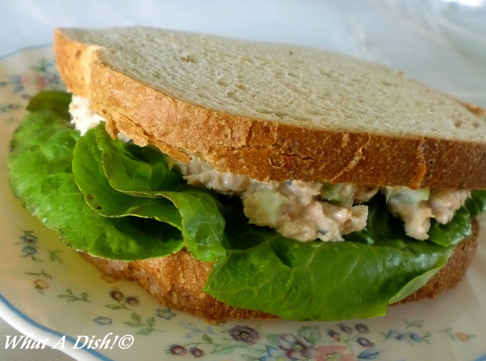 What A Dish Salmon Salad Sandwich